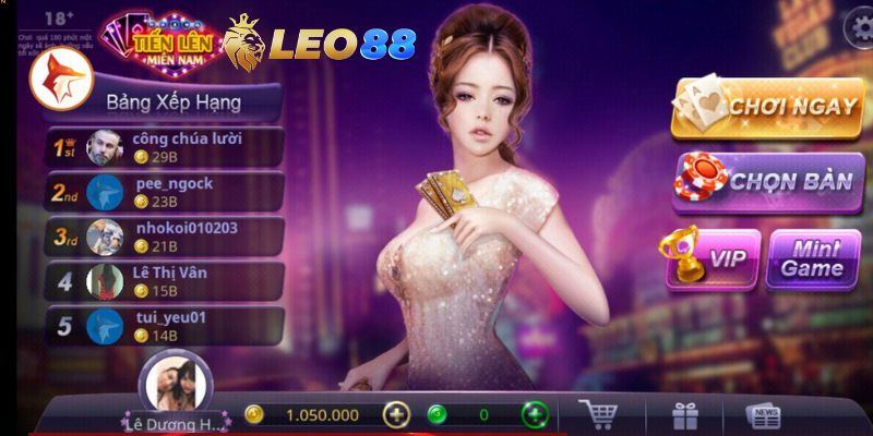 Luật chơi và quy tắc trong tựa game tiến lên đếm lá